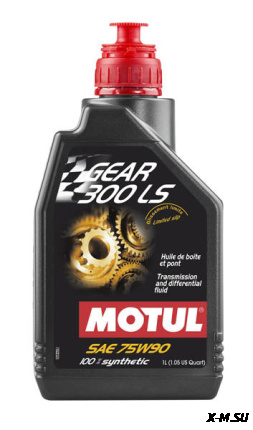Масло MOTUL для КПП 75w90 син. Gear 300 LS 1л  