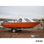 Алюминиевый катер WYATBOAT Неман-500 (каютный)