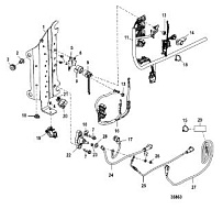 Электропроводка с/н 1B723943 и выше 4-Х ТАКТНОГО ПЛМ MERCURY 100 Серийный номер от 1B366823 и выше