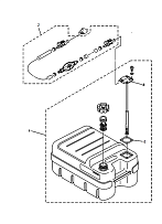 Топливный бак 2-х тактного ПЛМ HIDEA 15F