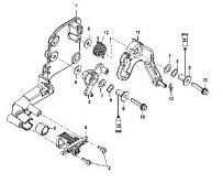 Кронштейн дроссельной заслонки 4-Х ТАКТНОГО ПЛМ MERCURY 80 Серийный номер от 0P459572 и выше