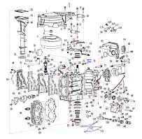Двигатель 2-х тактного ПЛМ HIDEA 15F