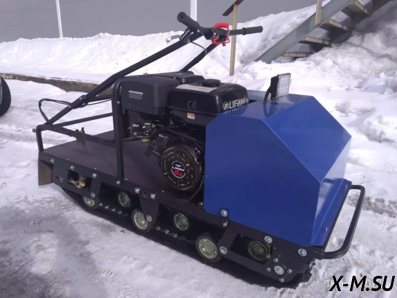 Мотобуксировщик AhtaR ЗИМА с реверсом (задний ход)