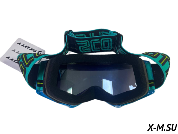 Очки мотокросс SCOTT XD3-41 коробка цв. оправы Сине-черный цв. стекла Желтый