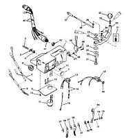 Ручки руля комплект (Часть 3) 2-Х ТАКТНОГО ПЛМ MERCURY 55 Серийный номер от 0G290585 до 0G589999